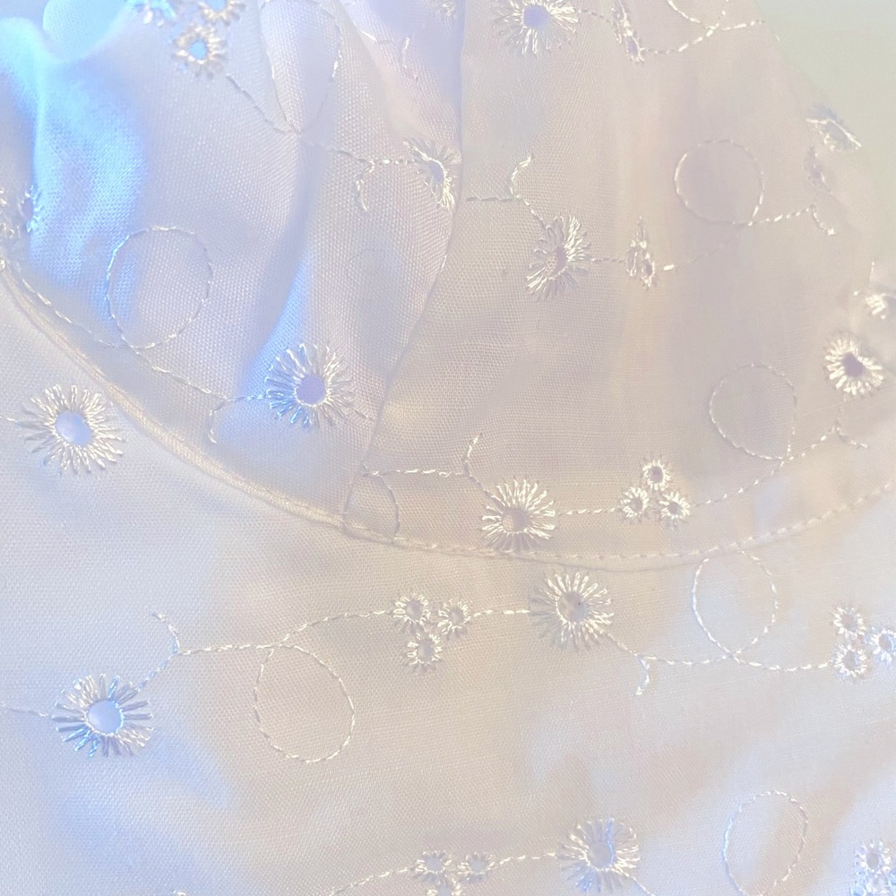 NWOT Baby B’Gosh White Romper with Wide Brim Floppy Hat Size 18 Months - Picture 10 of 12